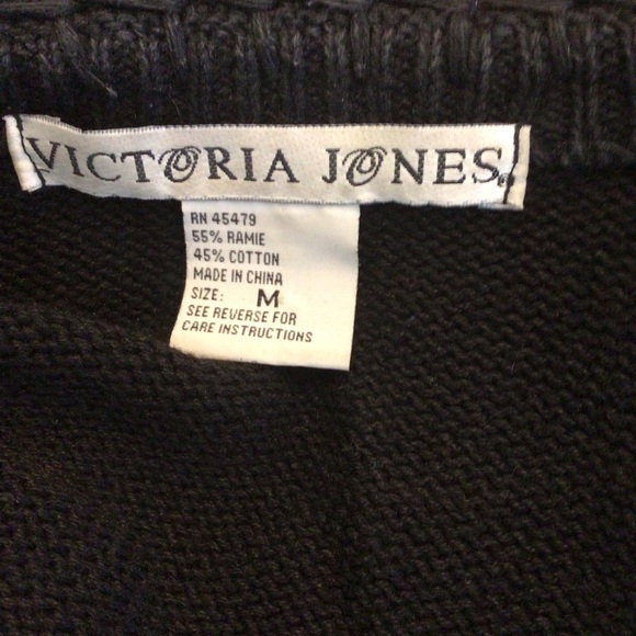 Victoria Jones Snowman Christmas Beaded Long Sleeve Cardigan Sweater Medium - Picture 6 of 6